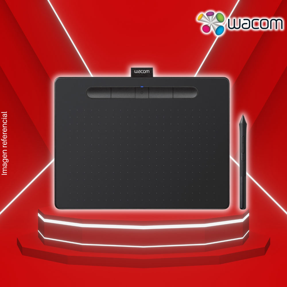 Tableta Gráfica WACOM CTL4100WL Intuos Pen, Bluetooth, Small, Black.