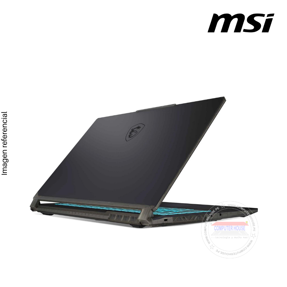 Laptop MSI Cyborg A13VE, Core i7-13650HX, RAM 16GB DDR5, SSD 512GB, Video RTX4050 6GB, 15.6" FHD 144Hz, Teclado en Inglés, Windows 11.