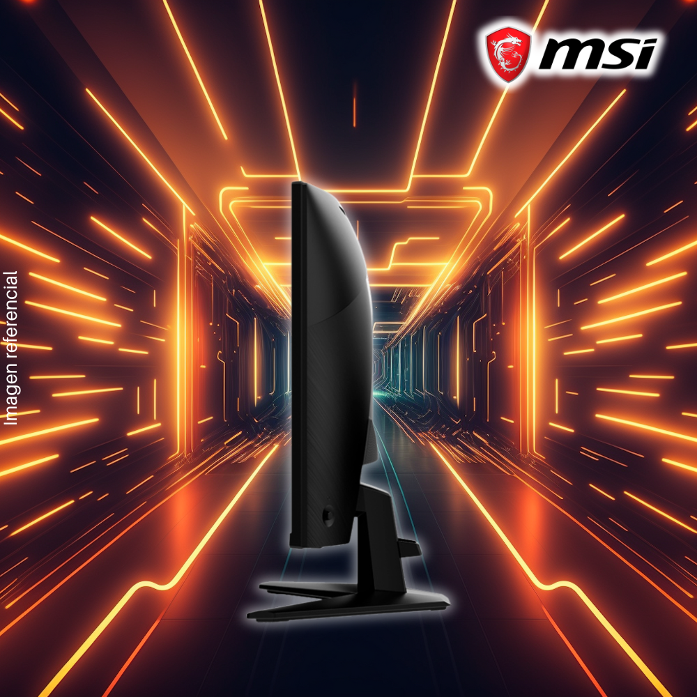 Monitor MSI 27" MAG 27C6F, Curvo, 1920x1080 FHD, 180Hz, 0.5Ms, Puertos 1xDisplay/2xHDMI.