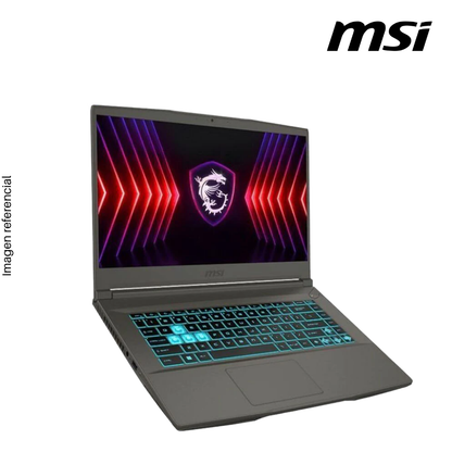 Laptop MSI Thin A15, Ryzen 7-7735HS, RAM 32GB DDR5, SSD 512GB, Video RTX 3050 4GB, 15.6" FHD 144Hz, Teclado en Inglés, Windows 11.