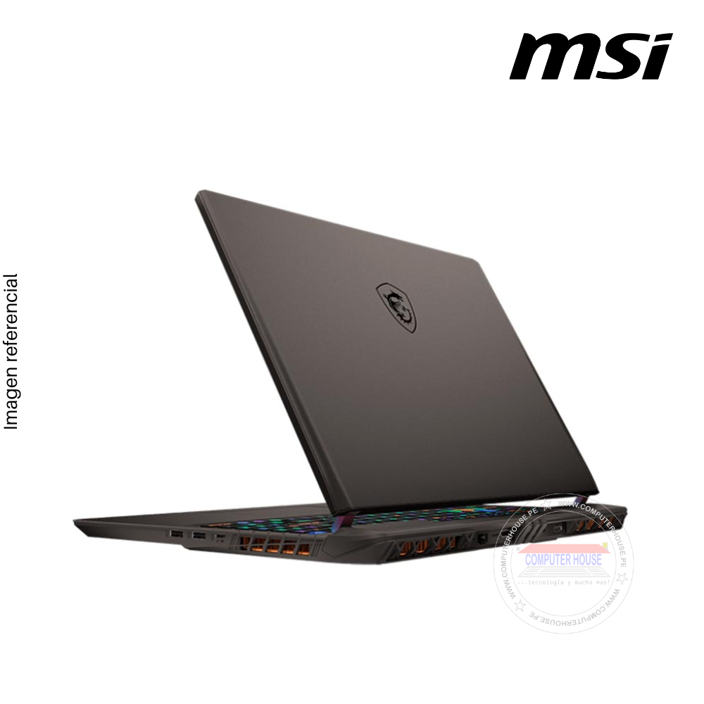 Laptop MSI Vector GP68HX, Core i9-13950HX, RAM 16GB DDR5, SSD 1TB, Video RTX4080 12GB, 16″ QHD 144Hz, Teclado en Inglés, Windows 11.