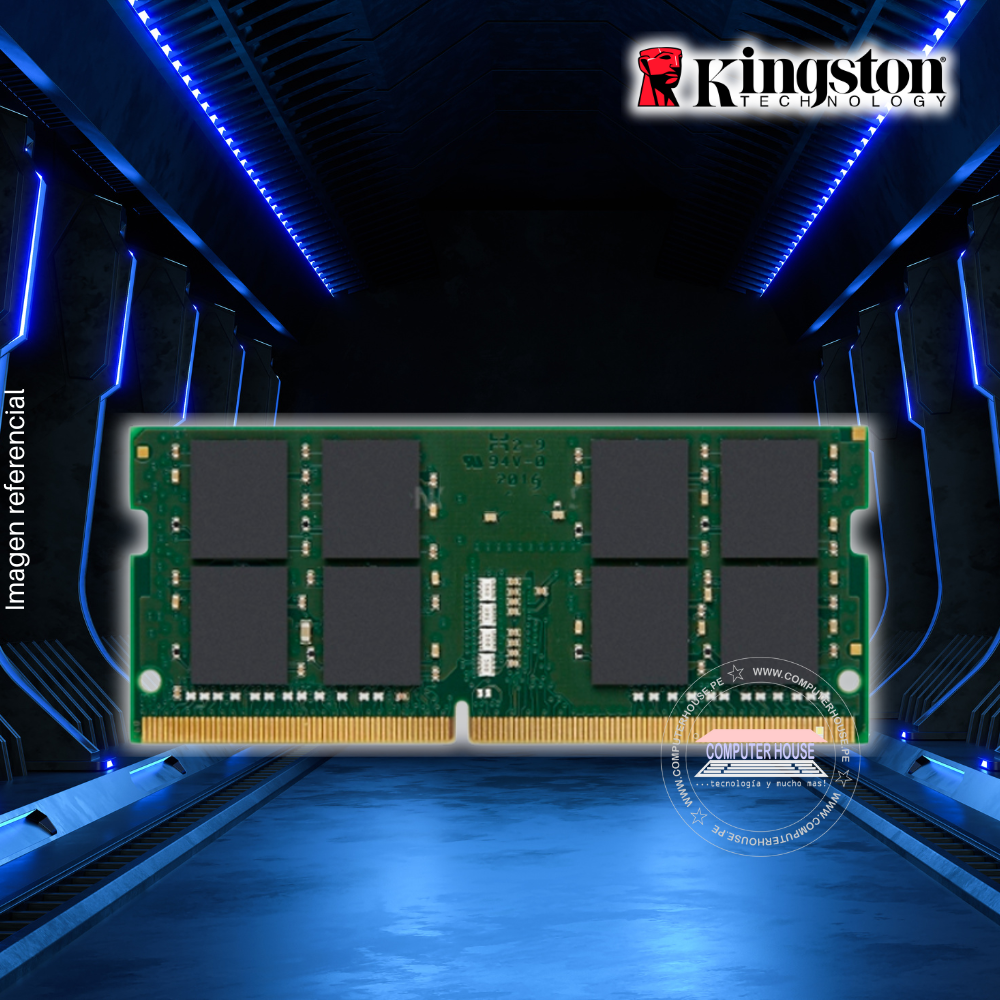 Memoria RAM DDR3 SODIMM KINGSTON 8GB, 1600Mhz.
