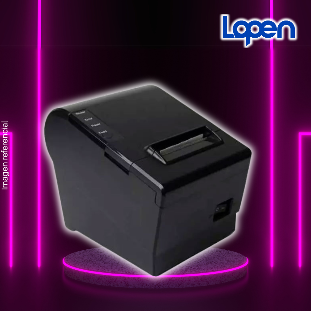 Impresora Ticketera Termica LOPEN LN-POS80-BS-UEWS, 80mm,USB/Ethernet/Wi-Fi/Serial.