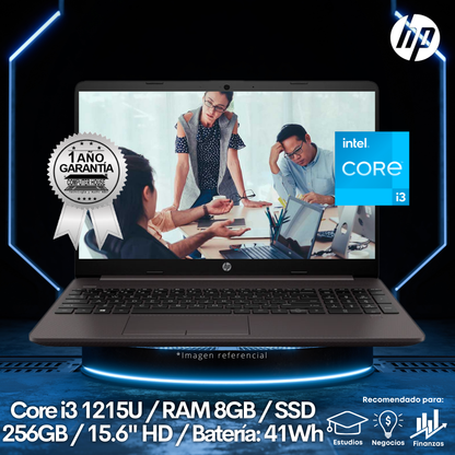 Laptop HP 250 G9, Core i3-1215U, RAM 8GB, SSD 256GB, 15.6″ HD, FreeDos.