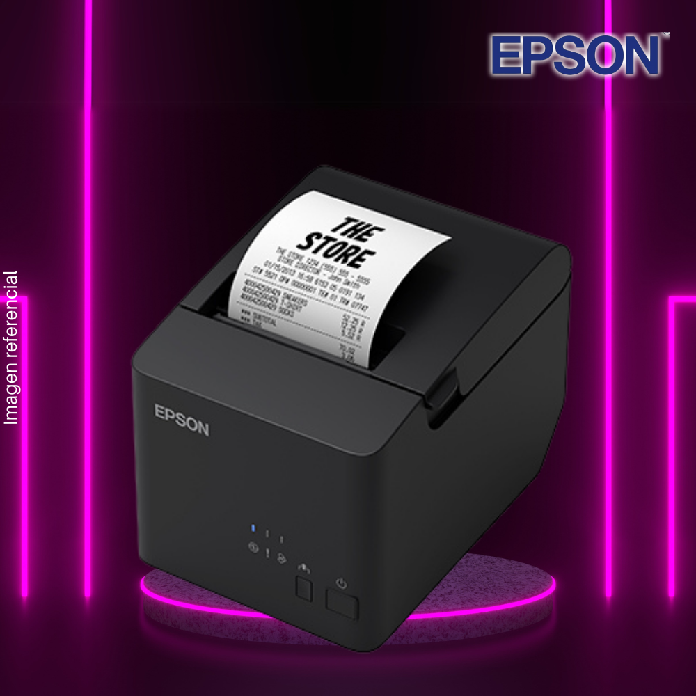 Impresora Ticketera Térmica EPSON T20IIIL, USB+Serial (RS-232).