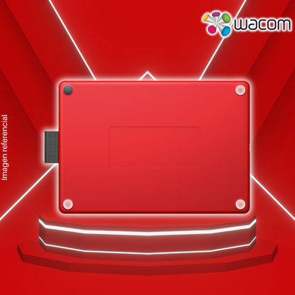 Tableta Gráfica WACOM CTL-472/KSO-B424 One, Small, Red/Black.