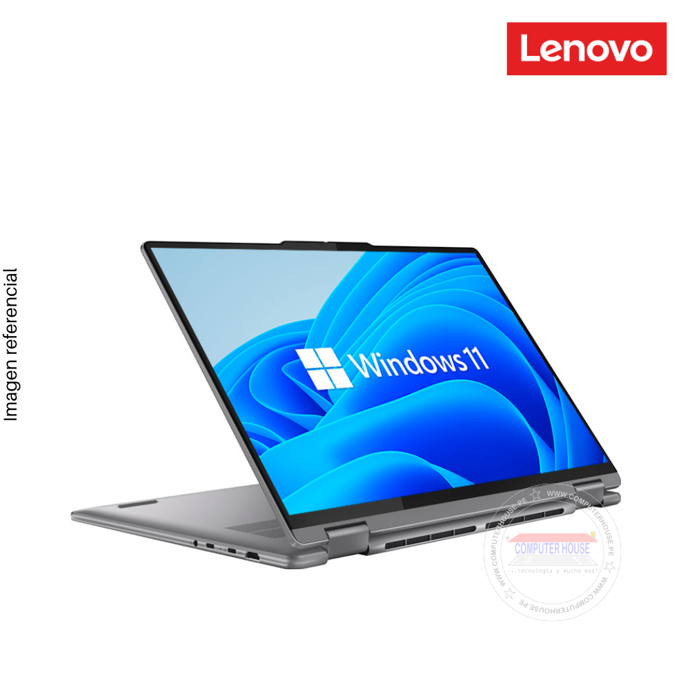 Laptop LENOVO Yoga 7, Ryzen 7-8840HS, RAM 16GB DDR5, SSD 1TB, 16" FHD, Pantalla Táctil, Teclado en Inglés, FreeDos.